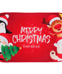 Christmas Concepts® 59cm (23") 'Merry Christmas & Happy New Year' Christmas Character Design Non Slip Door Mat - Christmas Decorations