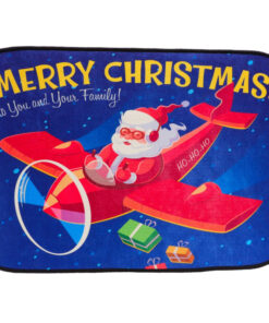 Christmas Concepts® 59cm (23") 'Merry Christmas To You & Your Family' Santa Design Non Slip Door Mat - Christmas Decorations