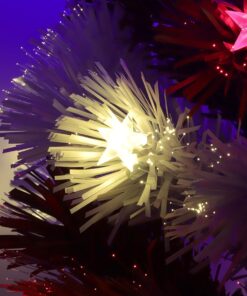 Alternative view of Christmas Concepts® 36" Fibre Optic LED American Flag Christmas Tree - USA Red, White & Blue Christmas Decorations - USA PLUG ONLY