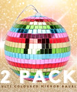 Alternative view of Christmas Concepts® 150mm (6") Giant Multi Coloured Mirror Disco Ball Bauble - Christmas Tree Hanging Decorations