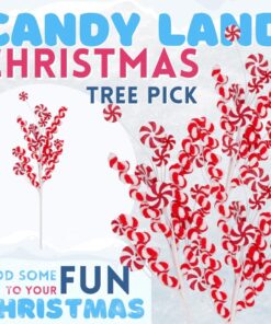 Alternative view of Christmas Concepts® 40cm (16") Red & White Lollipop Christmas Tree Pick
