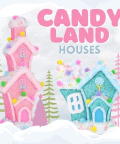 Alternative view of Christmas Concepts® 17cm (7") Glitter Turquoise Whoville Candy House - Grinch Themed Christmas Decorations