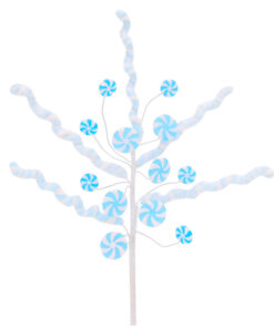 Christmas Concepts® 40cm (16") Blue & White Lollipop Christmas Tree Pick