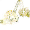 2.7M Gold and Ivory Snowflake Foil Garland - Christmas Decorations