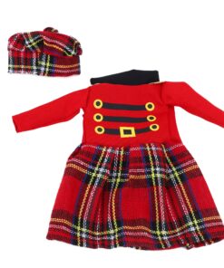 Alternative view of Toyland® Scotland Novelty Elf Fancy Dress Outfit - Clothing Accessories for Christmas Elves and Dolls (Scottish Outfit)