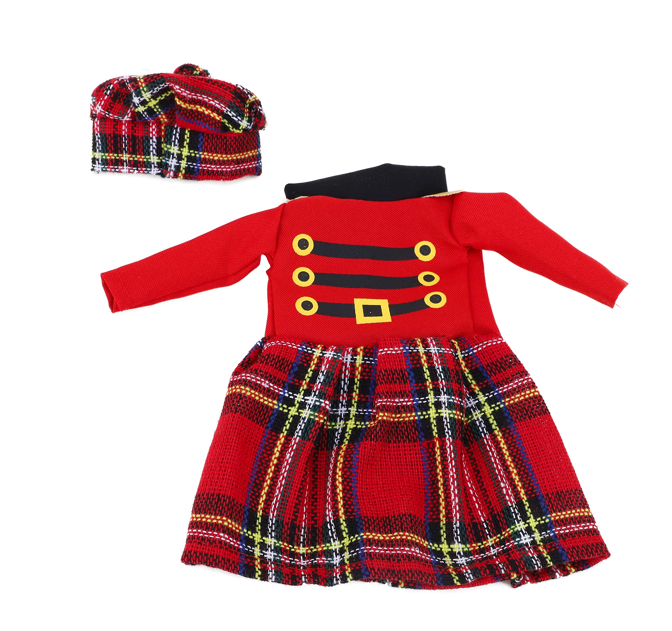 Toyland® Scotland Novelty Elf Fancy Dress Outfit - Clothing Accessories for Christmas Elves and Dolls (Scottish Outfit) - Image 2