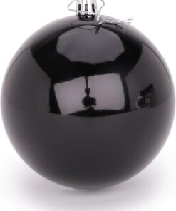Alternative view of 144 Extra Large 100mm Christmas Baubles - Christmas Tree Decorations (Black)