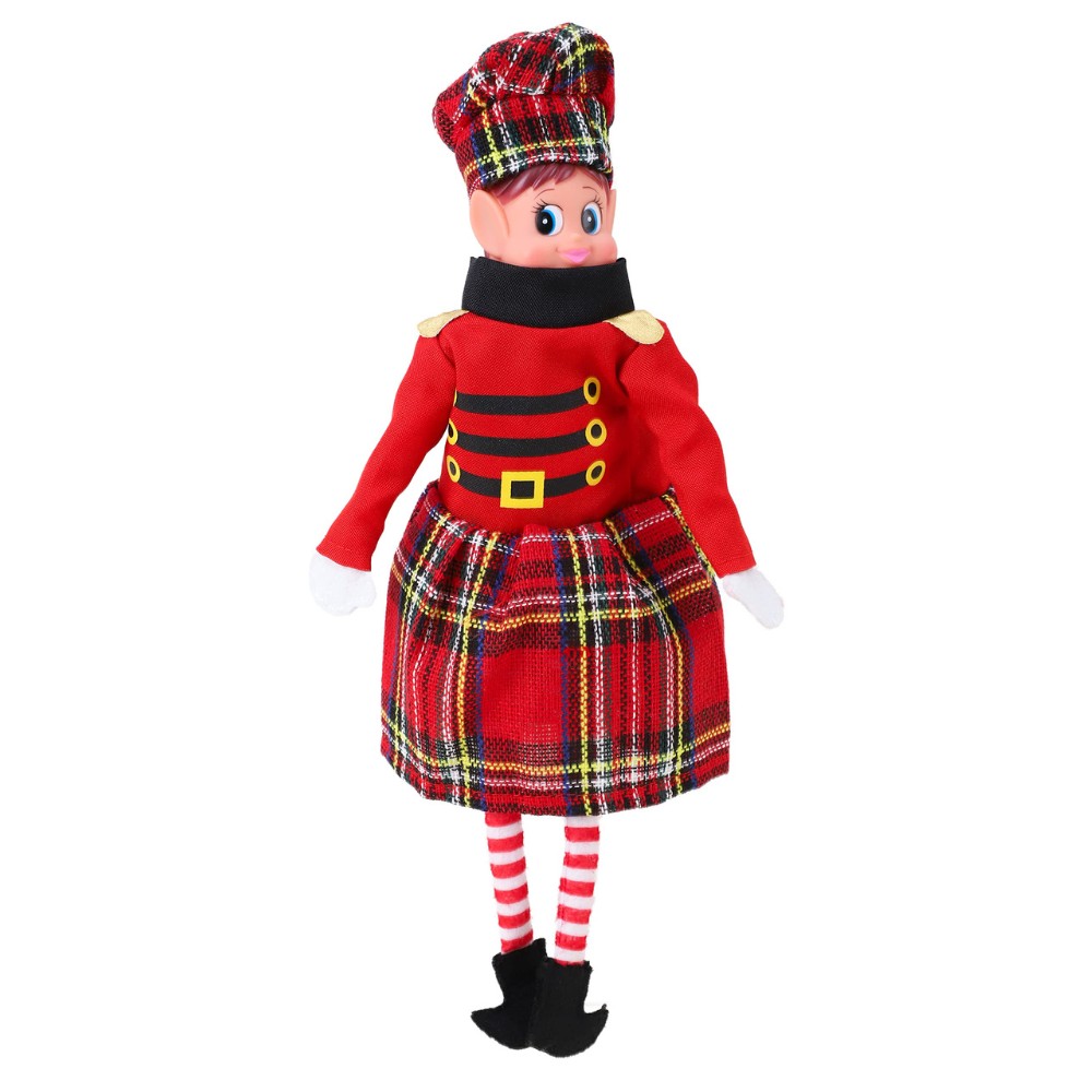 Toyland® Scotland Novelty Elf Fancy Dress Outfit - Clothing Accessories for Christmas Elves and Dolls (Scottish Outfit)