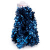 4m Metre Chunky/Fine Christmas Tinsel - Christmas Decoration Tinsel (Midnight Blue)